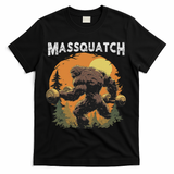 Hairy Animal Workout Merch Bigfoot Massquatch Funny Sasquatch Workout Gym Weightlifter T-Shirt - Black