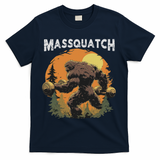 Hairy Animal Workout Merch Bigfoot Massquatch Funny Sasquatch Workout Gym Weightlifter T-Shirt - Navy
