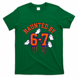 HAUNTED By 6-7 Spooky Halloween 67 Meme T-Shirt - Irish Green