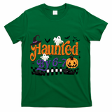 Haunted By 67 Halloween Funny Meme Joke T-Shirt - Green