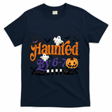 Haunted By 67 Halloween Funny Meme Joke T-Shirt - Navy