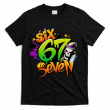 Haunted By 67 Halloween Meme Graffiti 6-7 T-Shirt - Black
