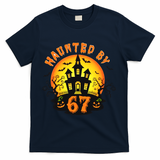 Haunted By 67 Funny Six Seven Gen Alpha Z Halloween T-Shirt - Navy