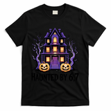 Haunted By 67 Halloween 6-7 Meme Spooky Costume T-Shirt - Black