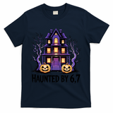 Haunted By 67 Halloween 6-7 Meme Spooky Costume T-Shirt - Navy
