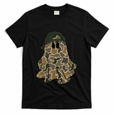 Halloween Camouflage Camo Ghost Hello Hunting Season T-Shirt - Black