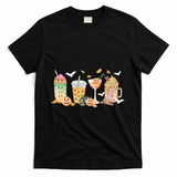 Halloween Coffee Latte Lover T-Shirt - Black