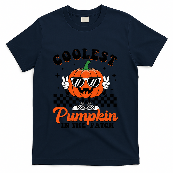 Halloween Coolest Pumpkin In The Patch T-Shirt - Navy