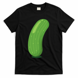 Halloween Diy Cucumber Pickle Veggie Costume T-Shirt - Black