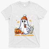 Happy Diwalloween Diwali Halloween Indian Hindu Festival T-Shirt - White