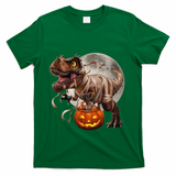 Halloween Dinosaur T Rex Pumpkin T-Shirt - Green