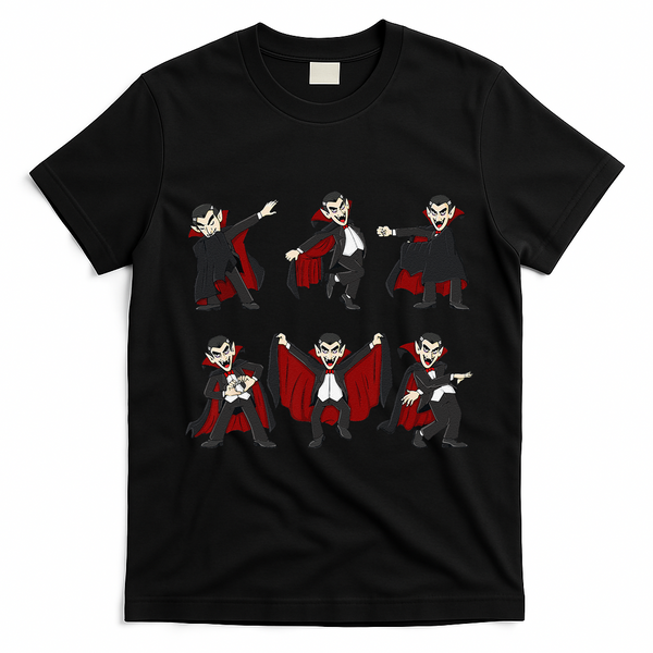 Halloween Dancing Vampire Dance Challenge T-Shirt - Black