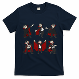 Halloween Dancing Vampire Dance Challenge T-Shirt - Navy Blue