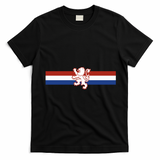 Holland Emblem Lion Nederlands Flag T-Shirt - Black