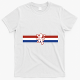 Holland Emblem Lion Nederlands Flag T-Shirt - White