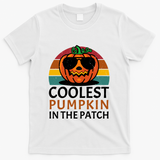 Halloween Gift Coolest Pumpkin In The Patch Gift T-Shirt - White