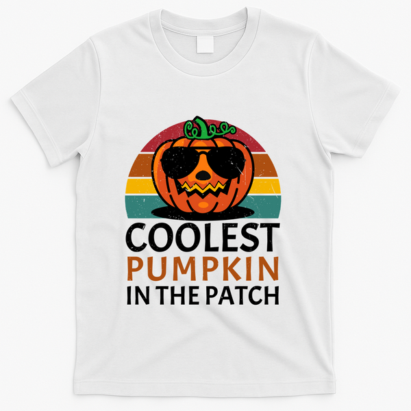 Halloween Gift Coolest Pumpkin In The Patch Gift T-Shirt - White