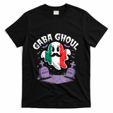 Halloween Graveyard Gaba Ghoul Ghost Funny Italian Gabagool T-Shirt - Black