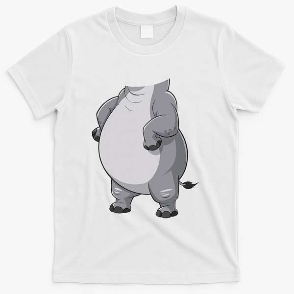 Hippo Hippopotamus Costume Gift T-Shirt - White