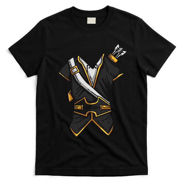 Huntsman Hunter Cool Lazy Easy Cosplay Halloween Costume T-Shirt - Black