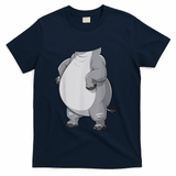 Hippo Hippopotamus Costume T-Shirt - Navy