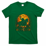 Headless Horseman Riding Pumpkin Halloween T-Shirt - Irish Green