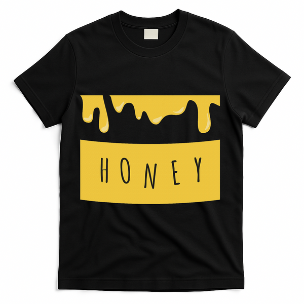 Honeypot Jar Of Honey Costume For Halloween T-Shirt - Black
