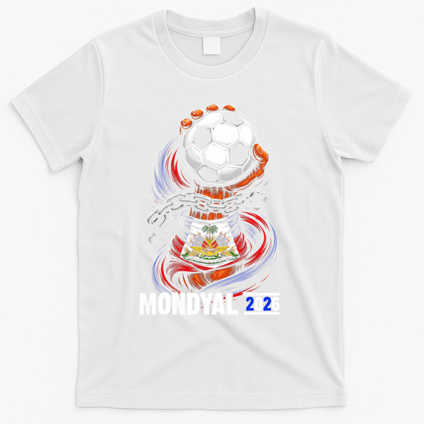 Haiti Mondyal 2026 World Soccer Fan Haitian T-Shirt - White