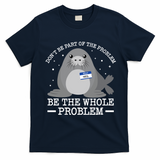 Hello My Name Is Neil Funny Seal Character Gift T-Shirt - Navy Blue