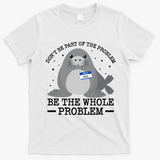 Hello My Name Is Neil Funny Seal Character Gift T-Shirt - White