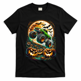 Halloween Monster Truck Jack O Lantern Trick Treat T-Shirt - Black