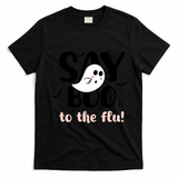 Halloween Nurse Say Boo To The Flu T-Shirt - Black