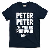 Halloween Peter Peter IM With The Pumpkin T-Shirt - Navy