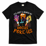 Hocus Pokeus Witch Nurse Halloween Medical Lab Tech Spooky T-Shirt - Black