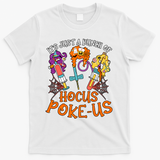Hocus Pokeus Witch Nurse Halloween Medical Lab Tech Spooky T-Shirt - White
