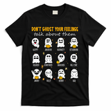 Halloween School Counselor DonT Ghost Your Feeling Teacher T-Shirt - Black