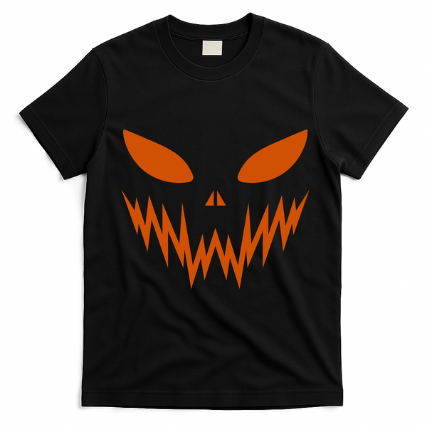Halloween Spooky Pumpkin T-Shirt - Black