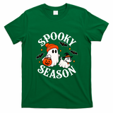 Halloween Spooky Season Ghost Witchy Funny T-Shirt - Irish Green