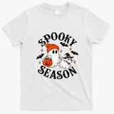 Halloween Spooky Season Ghost Witchy Funny T-Shirt - White