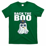 Halloween Spooky Seas The Boo Funny Police Ghost Gift T-Shirt - Green