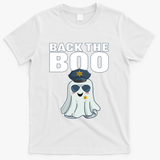 Halloween Spooky Seas The Boo Funny Police Ghost Gift T-Shirt - White
