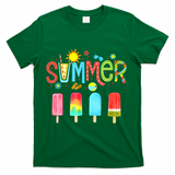 Hello Summer Vacation Ice Cream Popsicle Ice Lolly Gifts (1) T-Shirt - Green