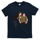 Her Sister Was A Witch Bro Funny Halloween T-Shirt - Navy Blue