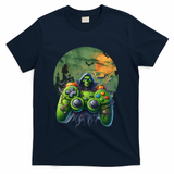Halloween Skeleton Zombie Gaming Controller Mummy Gift T-Shirt - Navy