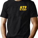 HTY AHS ATF is Gay Human Rights Equality Pride Pocket Print Black T-Shirt - Green