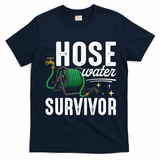 Hose Water Survicor Gardening Funny T-Shirt - Navy Blue