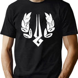 Hades Game Distressed Logo Zagreus Logo Black T-Shirt - Green
