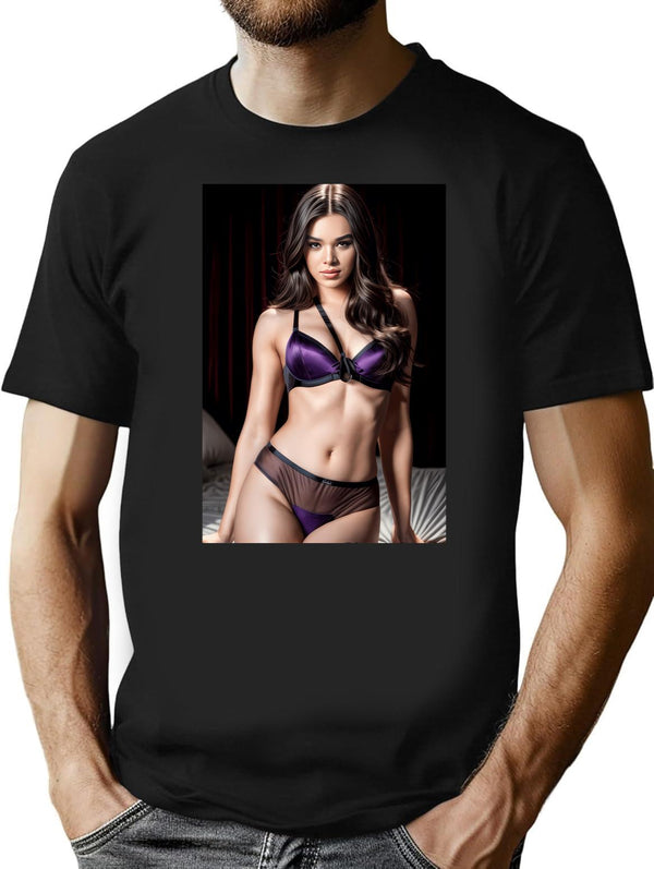 Hailee Steinfeld Black T-Shirt - Black