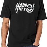 Harpos Detroit Logos Black T-Shirt - White