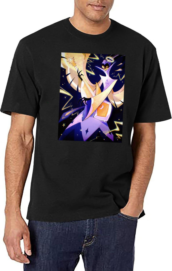 Hazbin Hotel Adam Classic Black T-Shirt - White